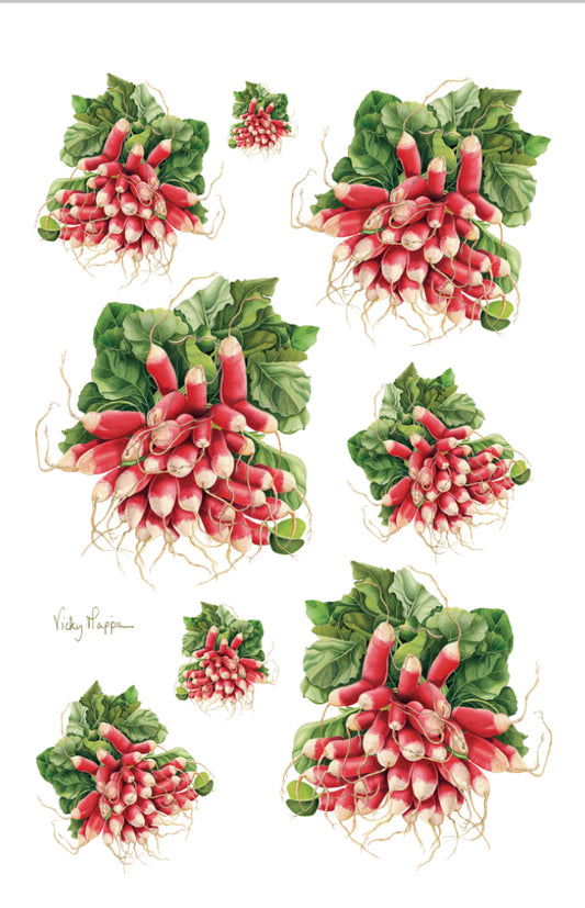 Radishes Tea Towel