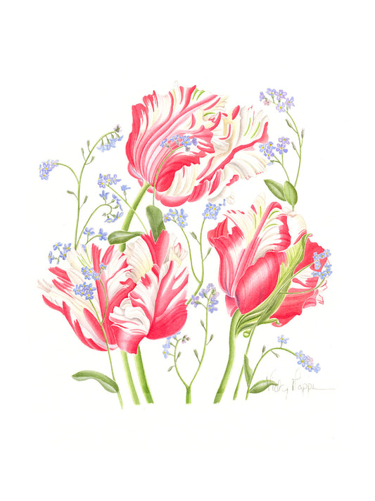 Forget me not, Tulip Estella Rijnveld Print